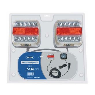 AMA Kit magnetico con fanali a led con cavo a 5 poli da 12/4 m
