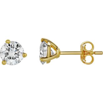LuvMyJewelry Nasak 1.5 Ct TW Non Certified Lab Grown Round Diamond Studs Martini 14K Gold Earrings in 14K Yellow Gold at Nordstrom