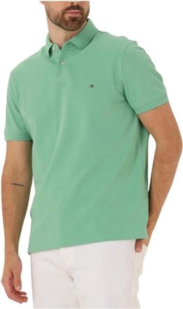 Tommy Hilfiger Tops, Heren, Groen, S, Katoen, Klassiek poloshirt