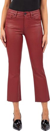 Kut from the Kloth Kelsey Crop Kick Flare Jeans in Red at Nordstrom, Size 16
