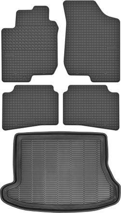 OEM Hyundai I30 I Cw De 2007-2012 Set - Alfombrillas De Goma Para Coche + Alfombrilla Para Maletero