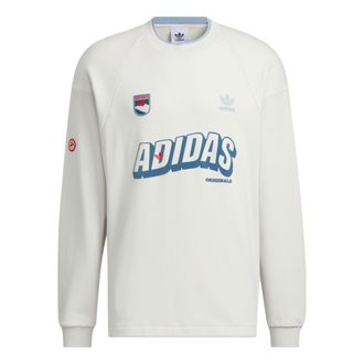 adidas originals Sportswear Sweatshirt Cream Blue IN0973