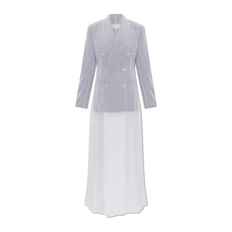Maison Margiela Dames, Jurken, Grijs, Maat: XS Zijde