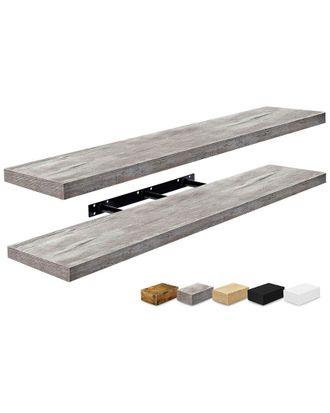 Sorbus Set Of 2 Extra-Large Floating Shelves