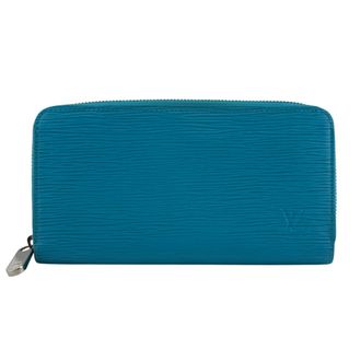 Louis Vuitton Turquoise Leather Long Wallet (Bi-Fold) (Pre-Owned)
