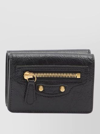 Balenciaga city mini wallet arena lambskin