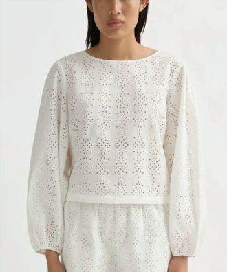 Poss&eacute; Harriet Blouse In Vintage White