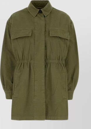 Prada cotton jacket with collar and flap pockets