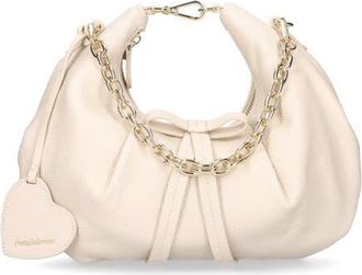 Pretty Ballerinas Croissant Bag With Bow And Removable Clip On Cross Body Strap in Ivory at Nordstrom