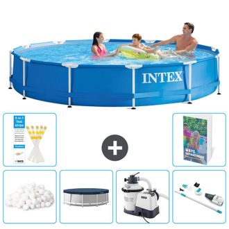 Intex Piscina Con Estructura Redonda - 366x76 Cm - 7-piezas S169