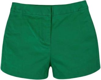 Malo Shorts a vita media in tinta unita - - Shorts - Donna - Verde - M