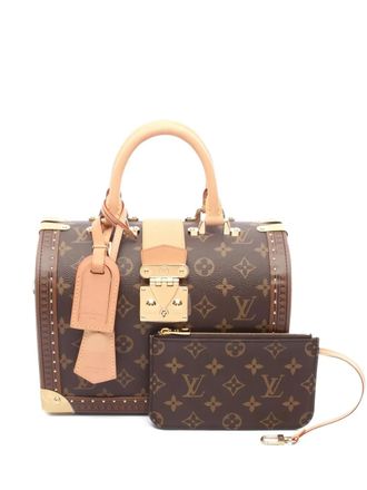 Louis Vuitton Speedy Trunk monogram top-handle bag - women - PVC/Leather - One Size - Brown
