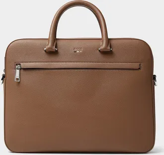 BOSS Mens Ray faux-leather briefcase