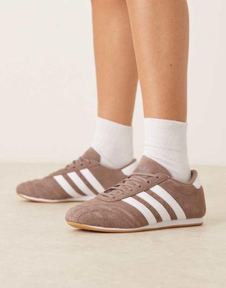 adidas Originals Taekwondo - Sneakers stringate marroni e bianche-Marrone