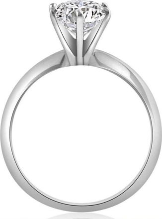 Pompeii3 2CT Platinum Pear Shape Diamond 6-Prong Solitaire Engagement Ring Lab Grown