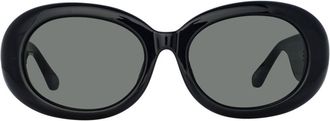 Linda Farrow LINA LFL1462 C1 Mens Sunglasses Black Size 55