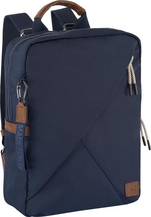 Camel Active Rucksack CAMEL ACTIVE Aurum, Gr. B/H/T: 27cm x 35cm x 9,5cm, blau, Polyester, beschichtet, clean, unifarben mit Farbeins&auml;tzen, Rucks&auml;cke Rucksack, aus