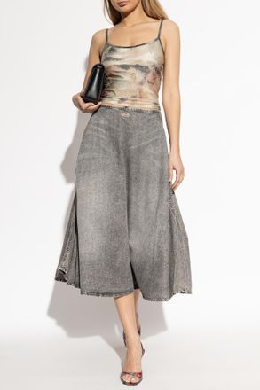 Diesel Skirt DE-ANNIE-S2, Womens, Grey