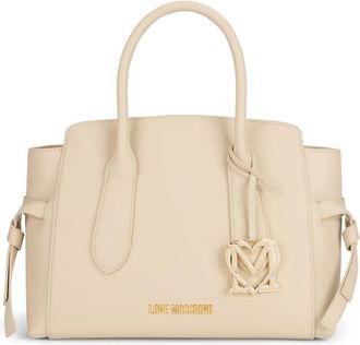 Love Moschino Borsa a spalla con logo - - Bags - Donna - Beige - ONE SIZE