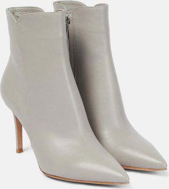 Gianvito Rossi Levy 85 leather ankle boots