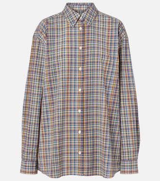 Toteme Plaid cotton poplin shirt