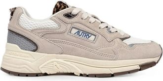 Autry Hyperway Sneakers In Suede And Mesh