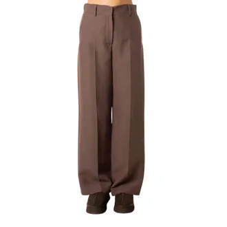 Max Mara Wide Trousers, female, Brown, Size: M Pantalone ampio