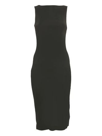 Theory pre-owned sleeveless midi dress - Black