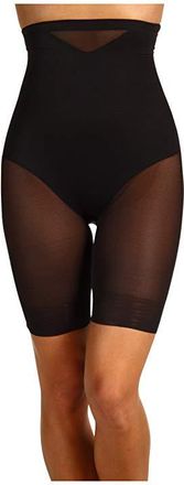 Miraclesuit Shapewear Extra Firm Sexy Sheer Shaping Hi-Waist Thigh Slimmer Womens Underwear Black : 2XL (Womens 16-18), Cotton/Mesh/Nylon