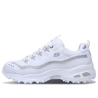 Skechers (WMNS) Skechers Dlites-Now & Then White Silver 11923-WSL