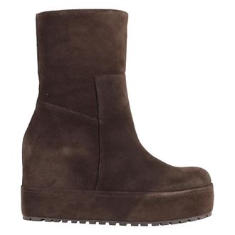 Paloma Barcel&oacute; Wedges, female, Brown, 7 UK, Black Disa Ankle Boots with Round Toe