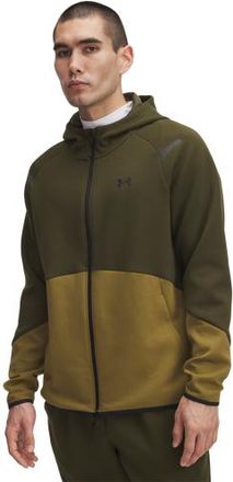Under Armour Mens Unstoppable Fleece Full-Zip Hoodie - Expedition Green/Canteen Green/Black Size 3XL