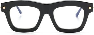 Kuboraum J2 square-frame glasses - unisex - Acetate - 52 - Black
