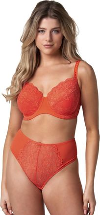 After Eden Panty BO, Damen, Gr. XL, orange, Spitze, Obermaterial: 89% Polyamid, 11% Elasthan. Zwickel: 100% Baumwolle, AFTER EDEN D-CUP & UP, unifarben, k&ouml;rperna