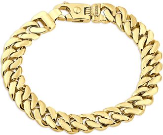 Pompeii3 Mens Cuban Link 14k Gold (26gram) or Platinum (41gram) 6.5mm Bracelet 8.5