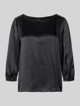 Marc Cain Blusenshirt aus Seide mit 3/4-Arm in Black, Gr&ouml;&szlig;e 34
