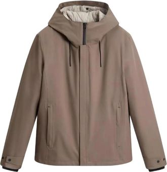 Woolrich 3In 1 Crestmont Jacket - Heren - Winterjassen - Bruin - M - Polyester - Jassen