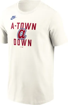 Nike Atlanta Braves Cooperstown 70s Inspired Nike Mens MLB T-Shirt in Brown | N19911KATB-9V0