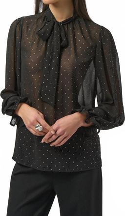 Joseph Ribkoff Bow Blouse In Black