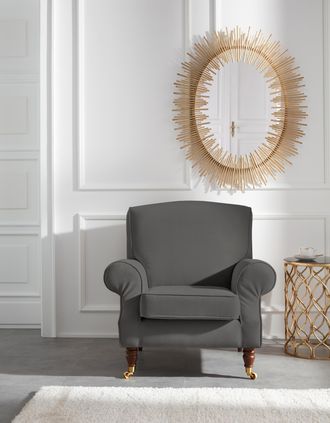 HOME AFFAIRE Sessel »Rennes« in Samtoptik oder Baumwoll-Mix