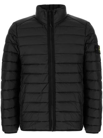 Stone Island zip-up jacket - men - Polyamide/Duck Down/Polyamide/Duck Feathers - M - Black
