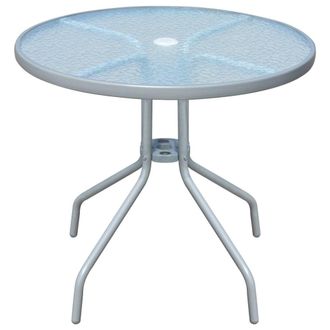 Berkfield Home Bistro Table Grey 80x71 cm Steel