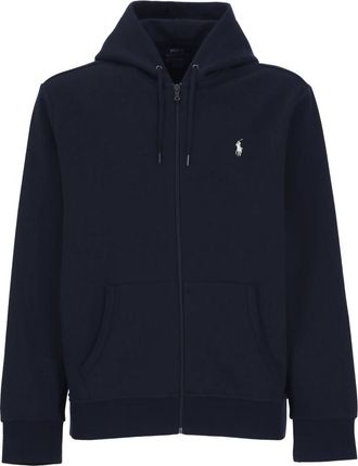 Ralph Lauren Full Zip Hooded Sweatshirt - Heren - Vesten met rits - Blauw - S - Katoen - Hoodies & sweatvesten