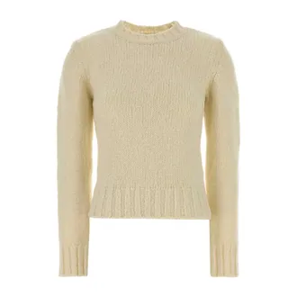 A.P.C. Round-neck Knitwear, female, White, Size: XS Court Sweater