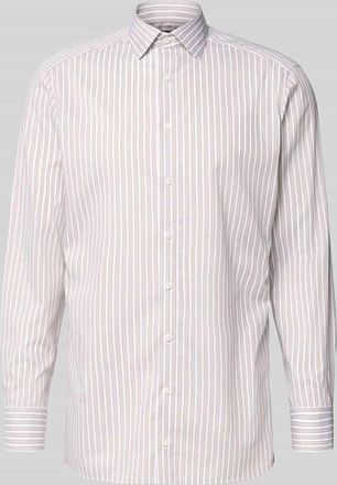 Olymp Regular Fit Businesshemd aus Baumwolle mit Kentkragen in Sand, Gr&ouml;&szlig;e 39