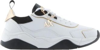 A|X Armani Exchange Leren Sneakers - Dames - Sneakers - Wit - 40 EU - Leer - Schoenen