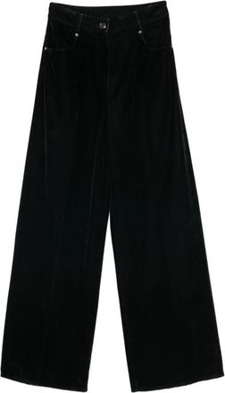 Forte_Forte My Pants - Dames - Wijde Broeken - Blauw - M - Broeken