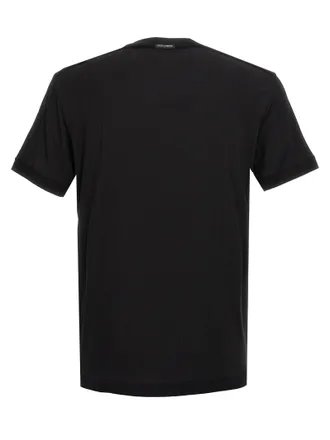 Dolce & Gabbana Stretch Viscose T-Shirt - Black