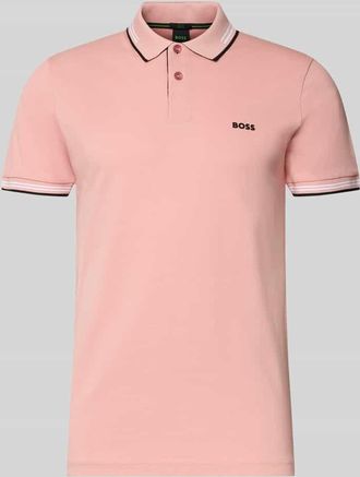 HUGO BOSS Slim Fit Poloshirt aus reiner Baumwolle Modell PAUL in Pink, Gr&ouml;&szlig;e XXXL