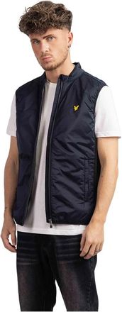 Lyle & Scott Golf Bodywarmer - Heren - Bodywarmers - Blauw - S - Polyester - Jassen
